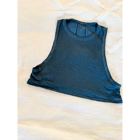Lululemon | All Yours Crop Tank Top *Train in Teal Blue Green | *EST* size 8 - Picture 1 of 5